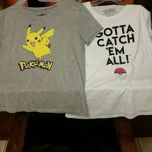 **SOLD**Bundle 2 Pokemon Tshirts